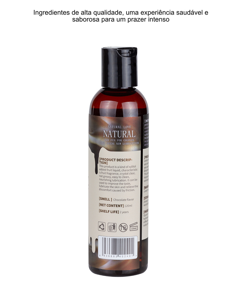 Gel Oral Sex Comestível - Sabor a Chocolate - 120ml