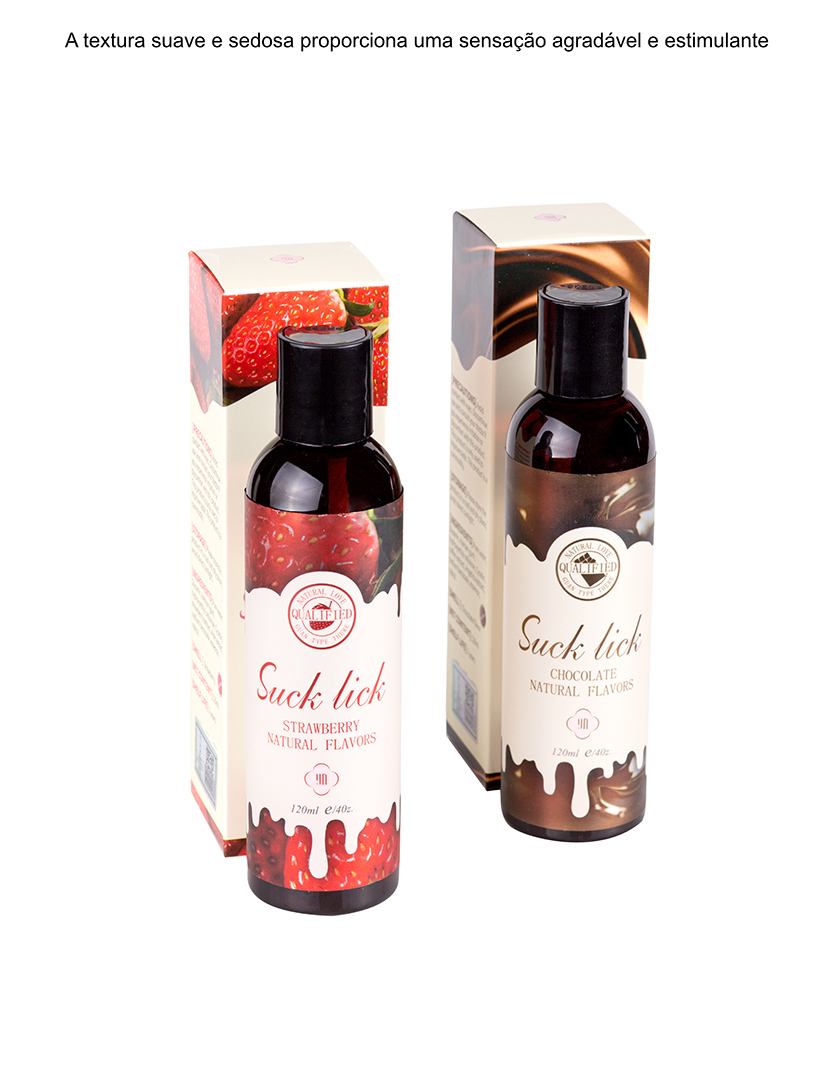 Gel Oral Sex Comestível - Sabor a Morango - 120ml