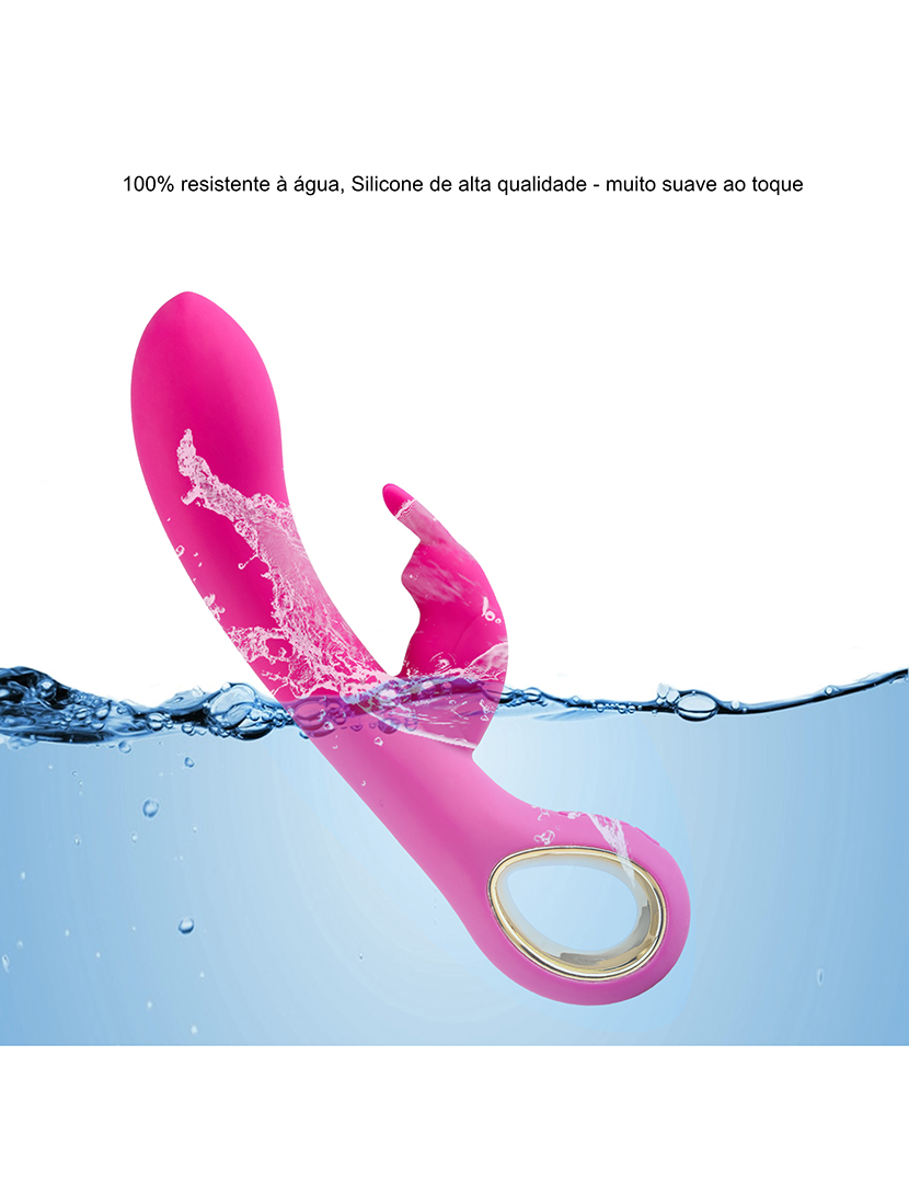 Vibrador Rabbit - Opção de aquecimento - 50 programas - Rosa