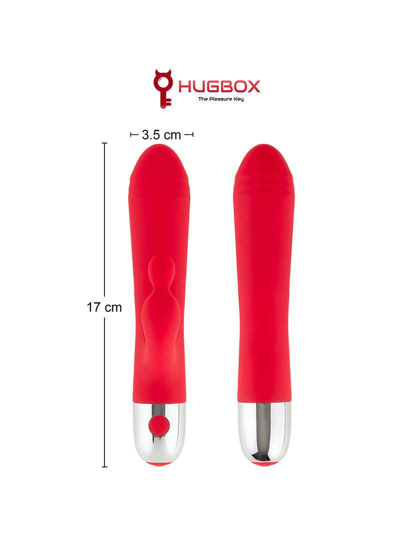 Vibrador Rabbit - 10 programas - Vermelho
