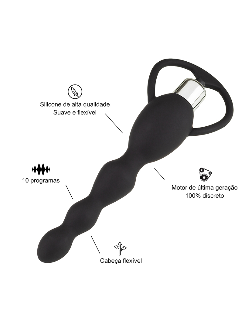 Vibrador Anal - Vibrador Vaginal - 10 programas - Preto