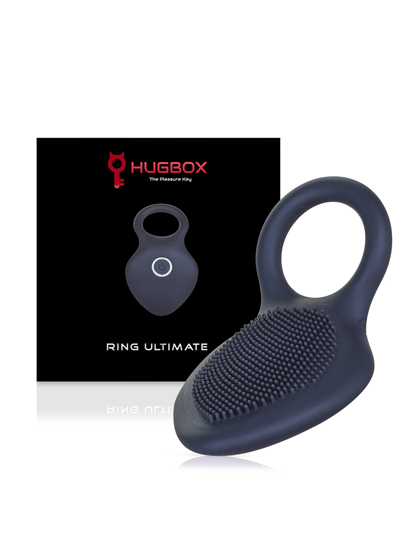 Anel vibratório - Estimulador do clitóris - 10 programas - Preto