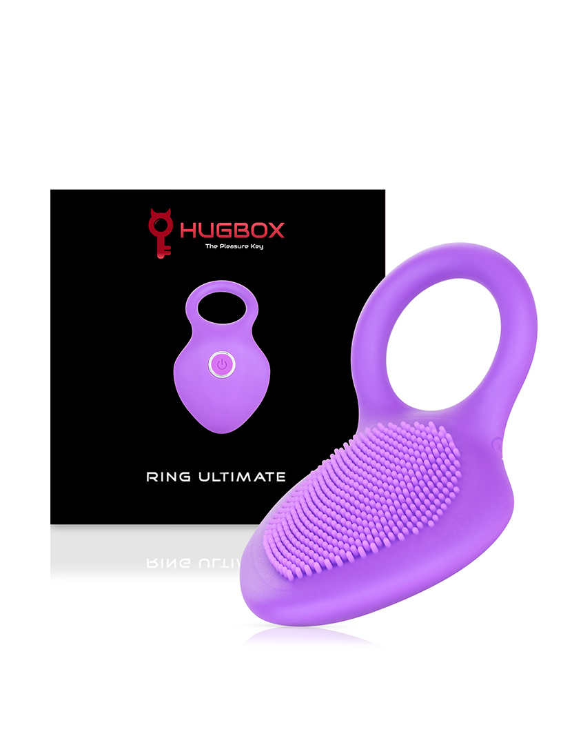 Anel vibratório - Estimulador do clitóris - 10 programas - Púrpura