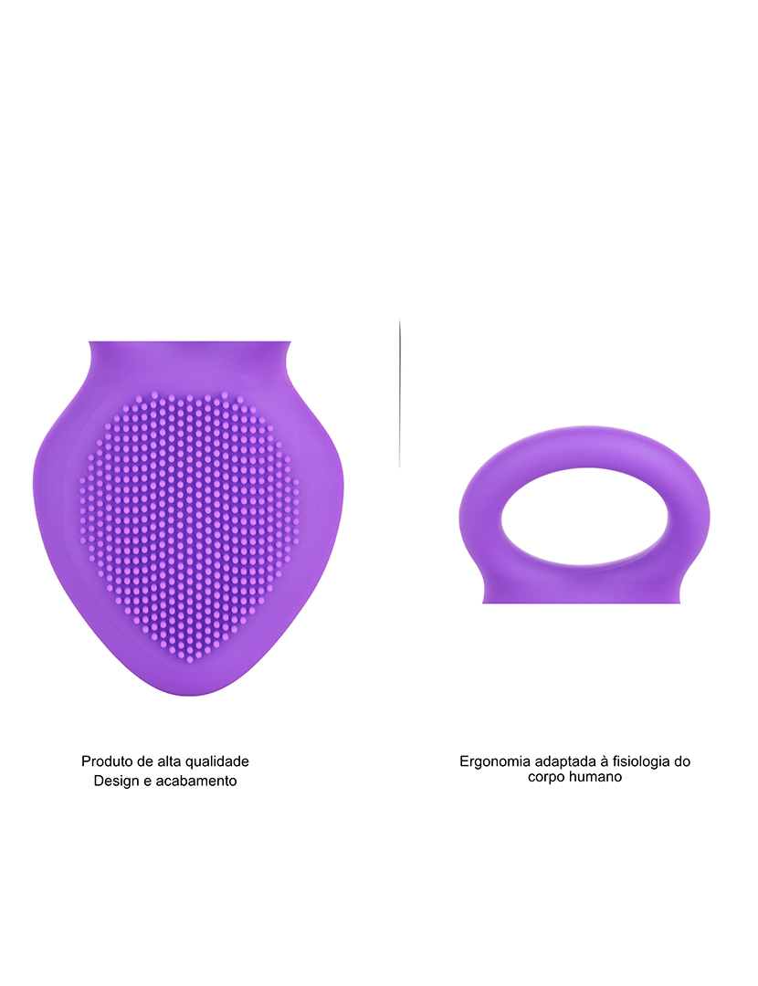 Anel vibratório - Estimulador do clitóris - 10 programas - Púrpura