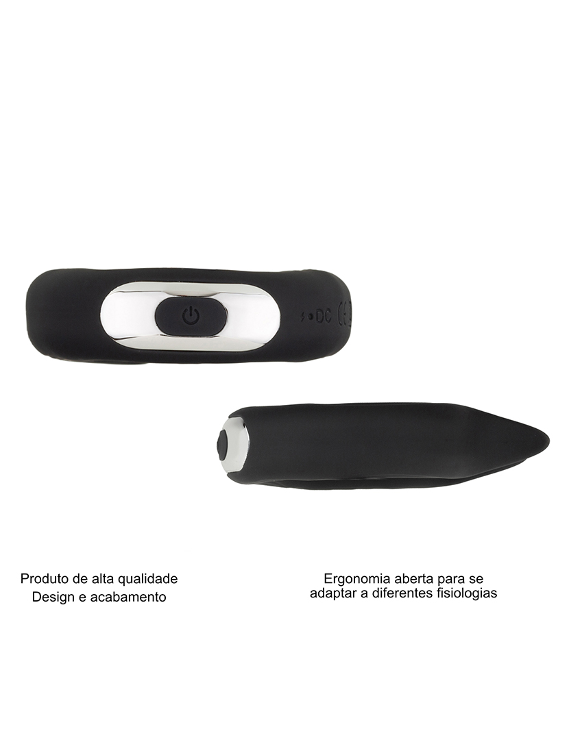 Anel vibratório - Estimulador do clitóris - 10 programas - Preto