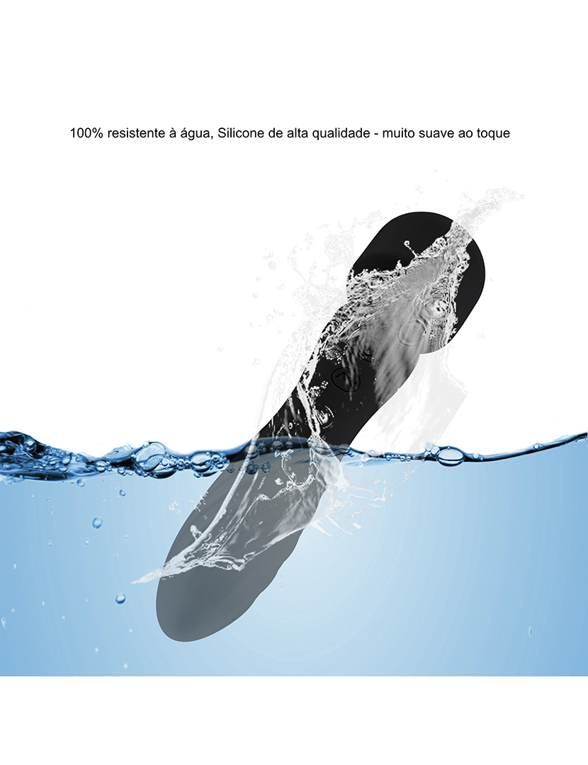 Vibrador Wand - Ponto G - 20 programas - Preto