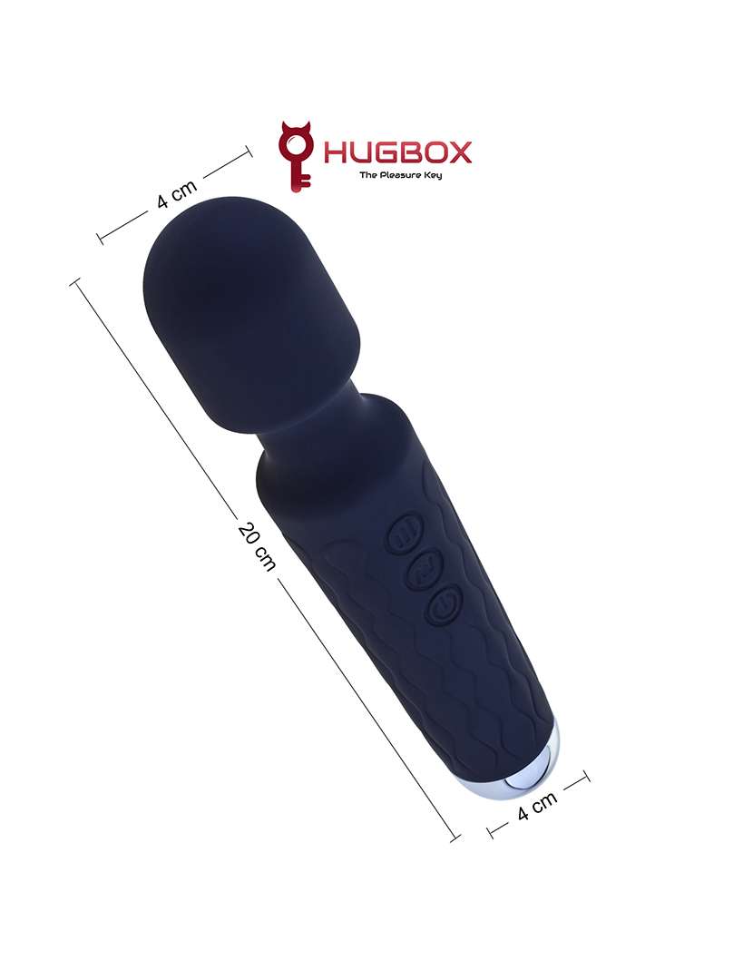 Vibrador Wand - 20 programas e 8 velocidades - 160 opções de vibração - Preto