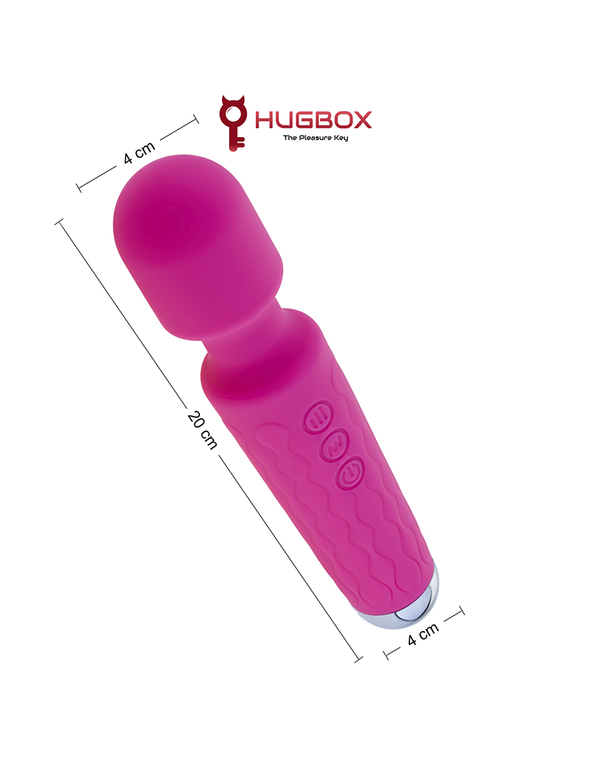Vibrador Wand - 20 programas e 8 velocidades - 160 opções de vibração - Rosa