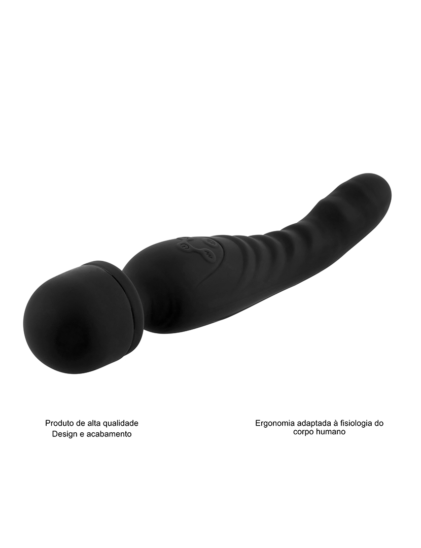 Vibrador Wand - Opção de aquecimento - 7 programas - Preto