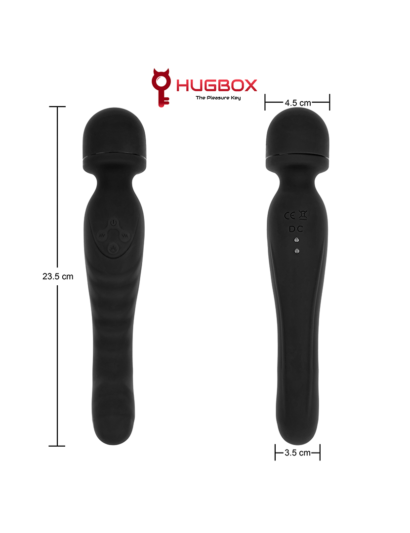 Vibrador Wand - Opção de aquecimento - 7 programas - Preto