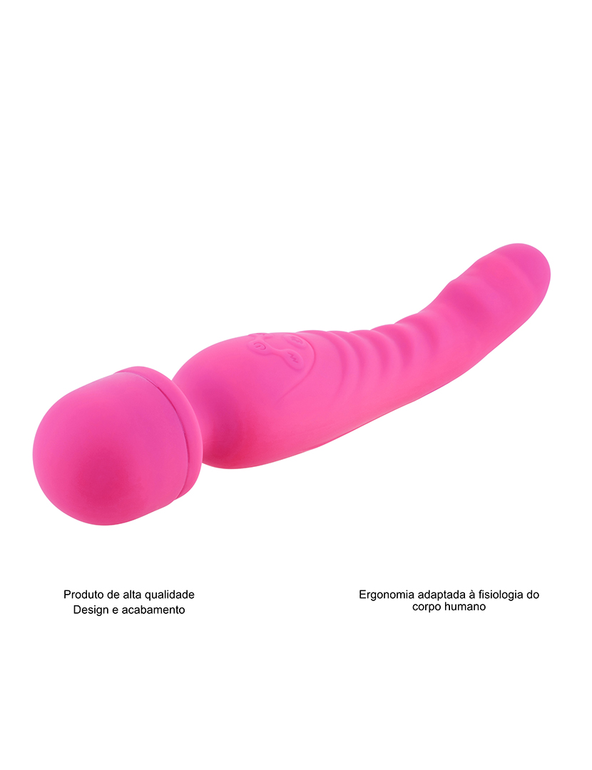 Vibrador Wand - Opção de aquecimento - 7 programas - Rosa