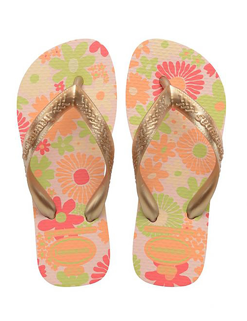 Chinelos Kids Flores Rosa