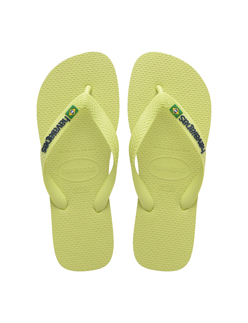 Chinelos Brasil Logo Verde Matcha