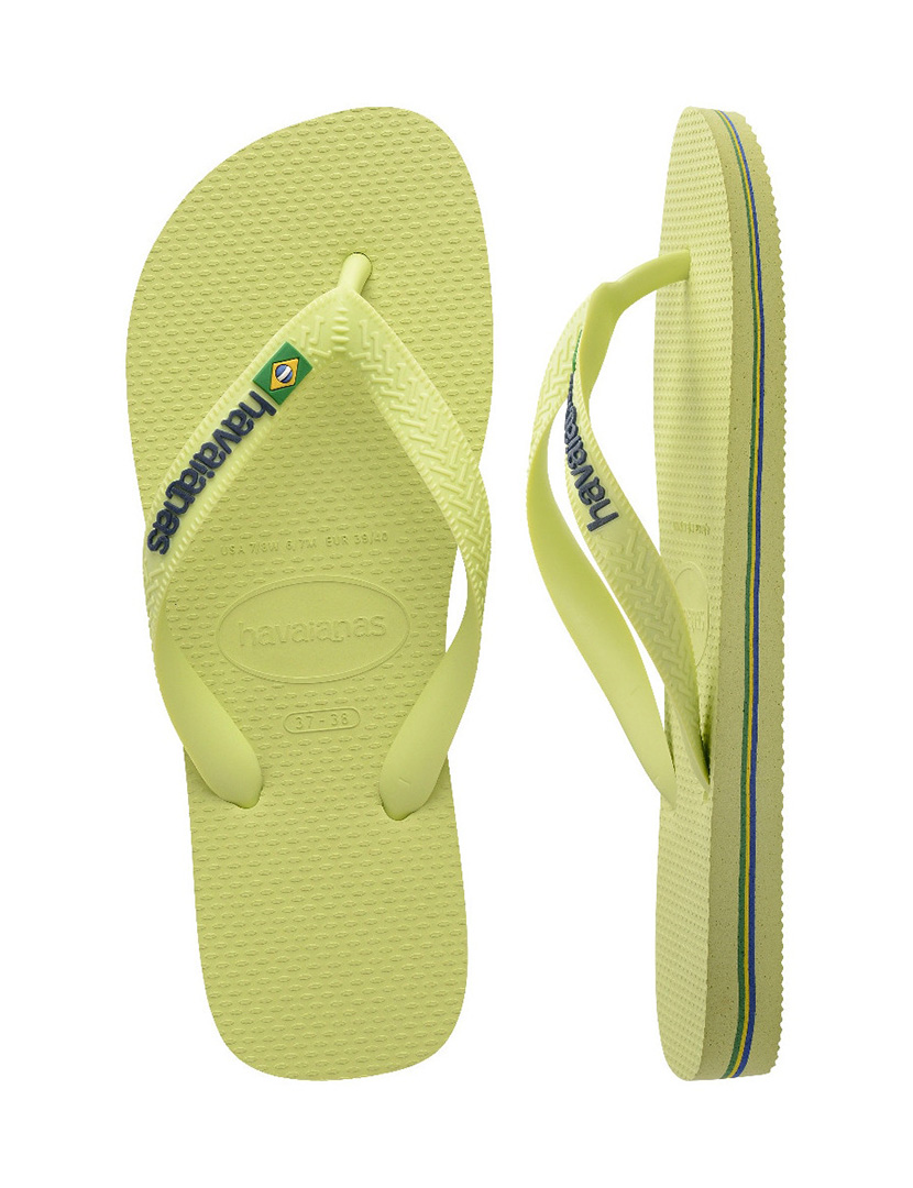 Chinelos Brasil Logo Verde Matcha