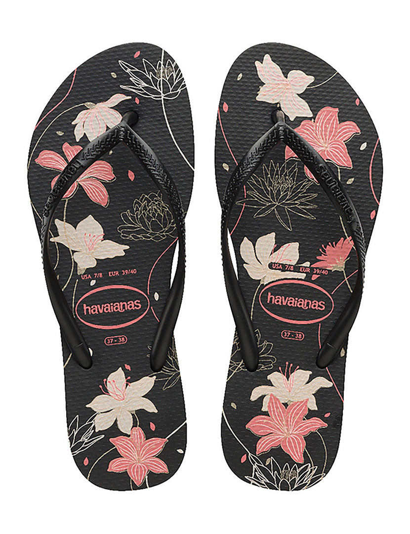 Chinelos Slim Organic Preto