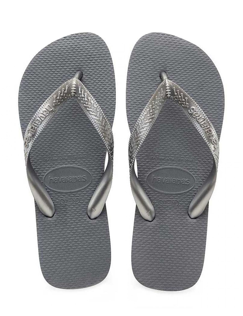 Chinelos Top Tiras Steel Grey