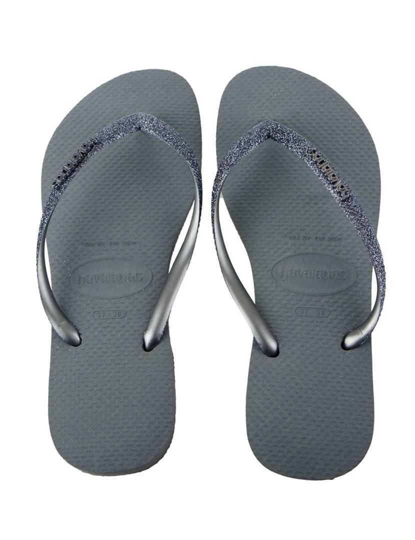 Chinelos Slim Glitter II Cinzento