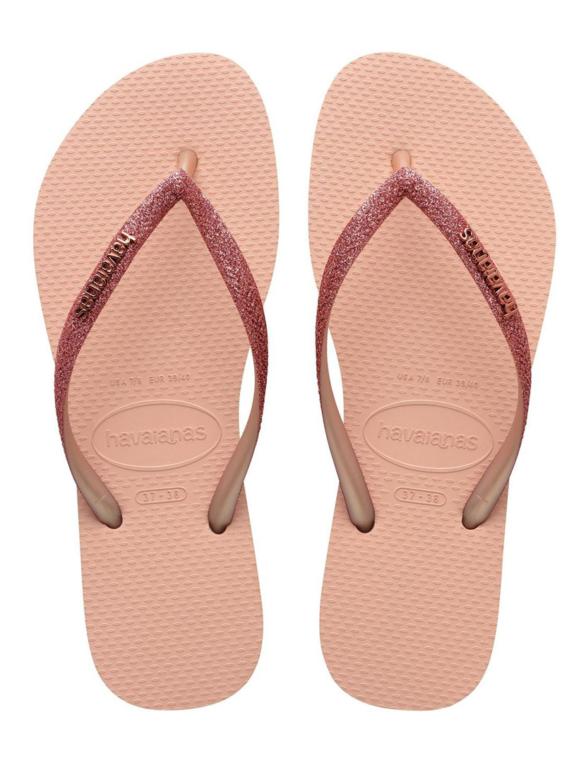 Chinelos Slim Glitter II Rosa