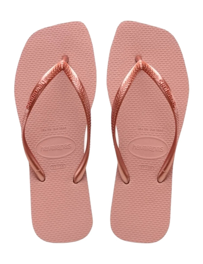 Chinelos Square Rosa Açafrão