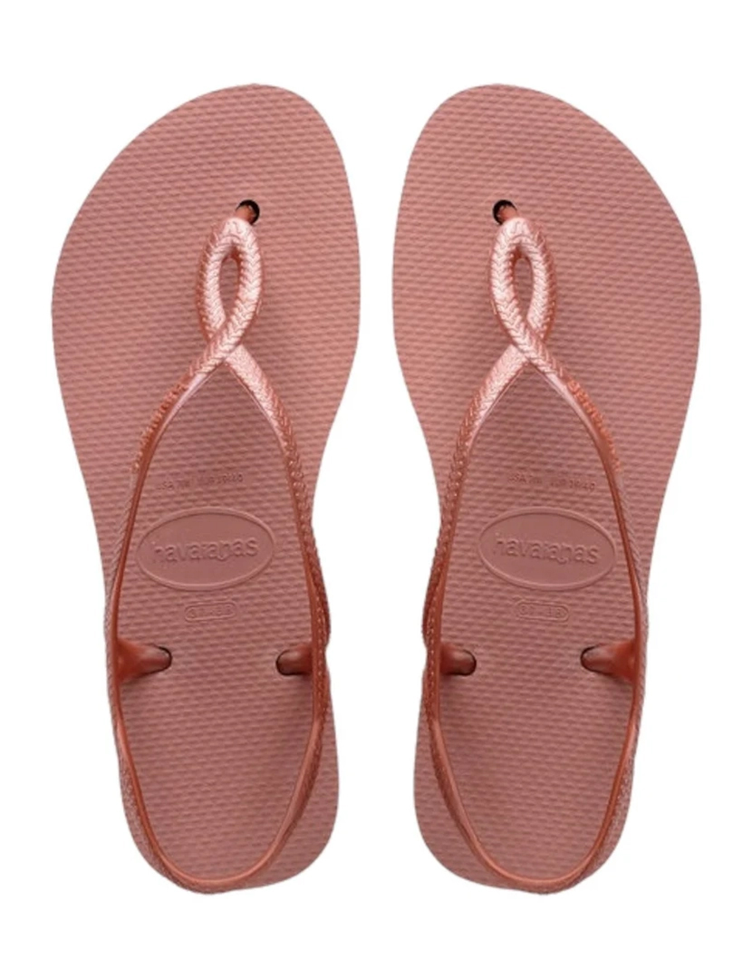Sandálias Luna Flatform Rosa Açafrão