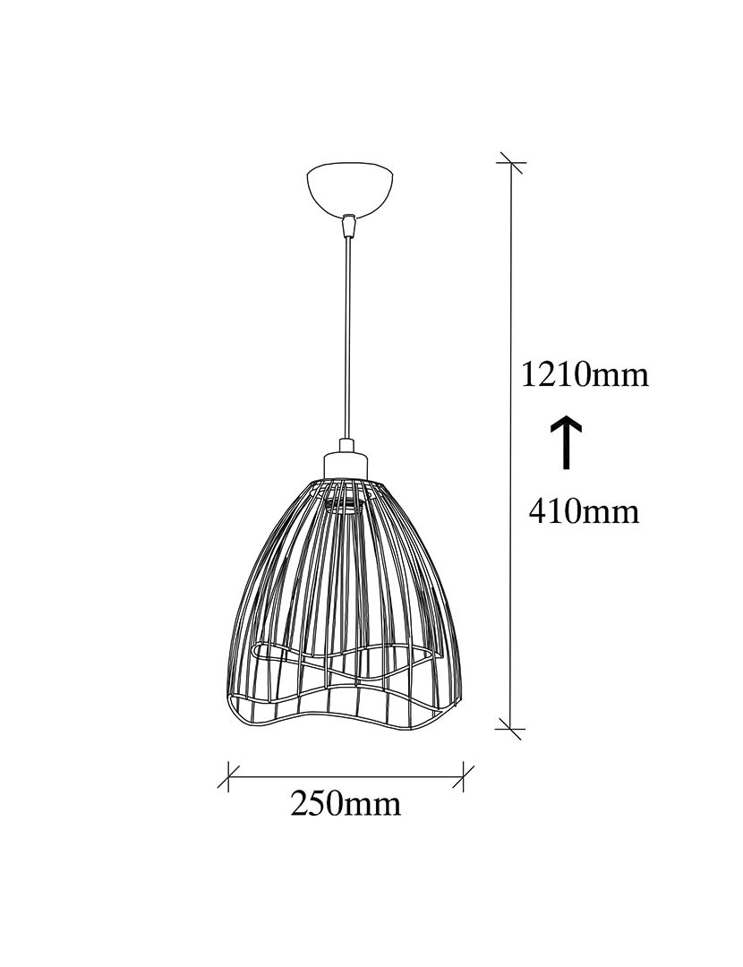 Candeeiro Suspenso Zeyno 6401