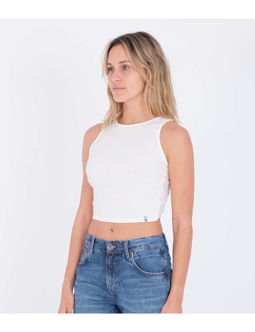 Top Crop Twist Back Branco