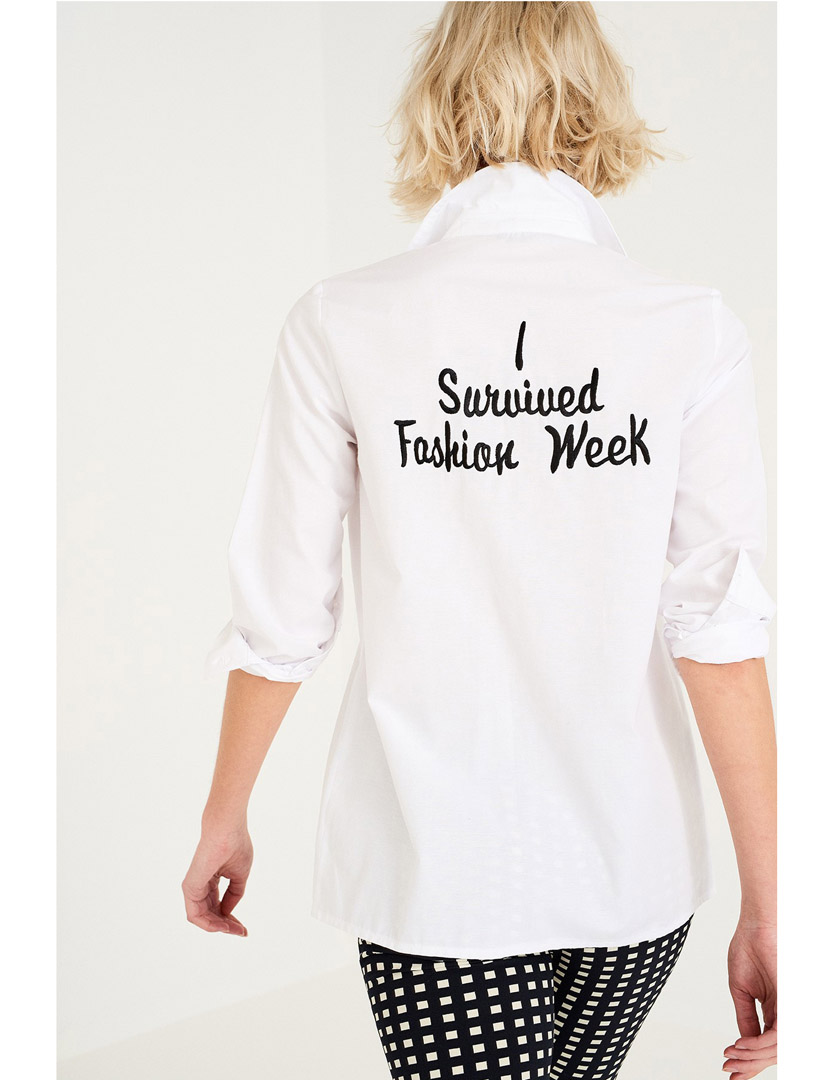 Camisa Lettering Costas Branca