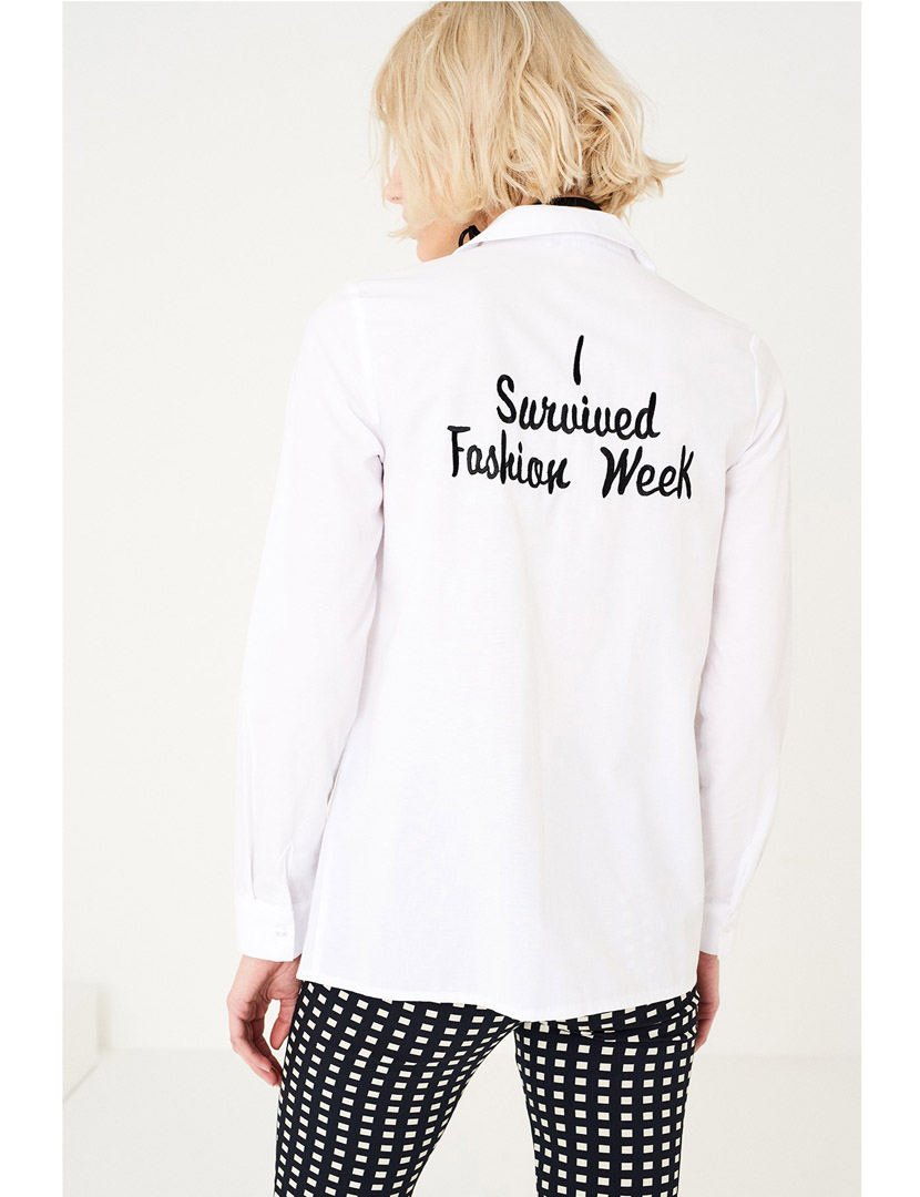 Camisa Lettering Costas Branca