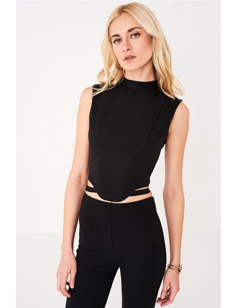 Top Manga Cava Preto