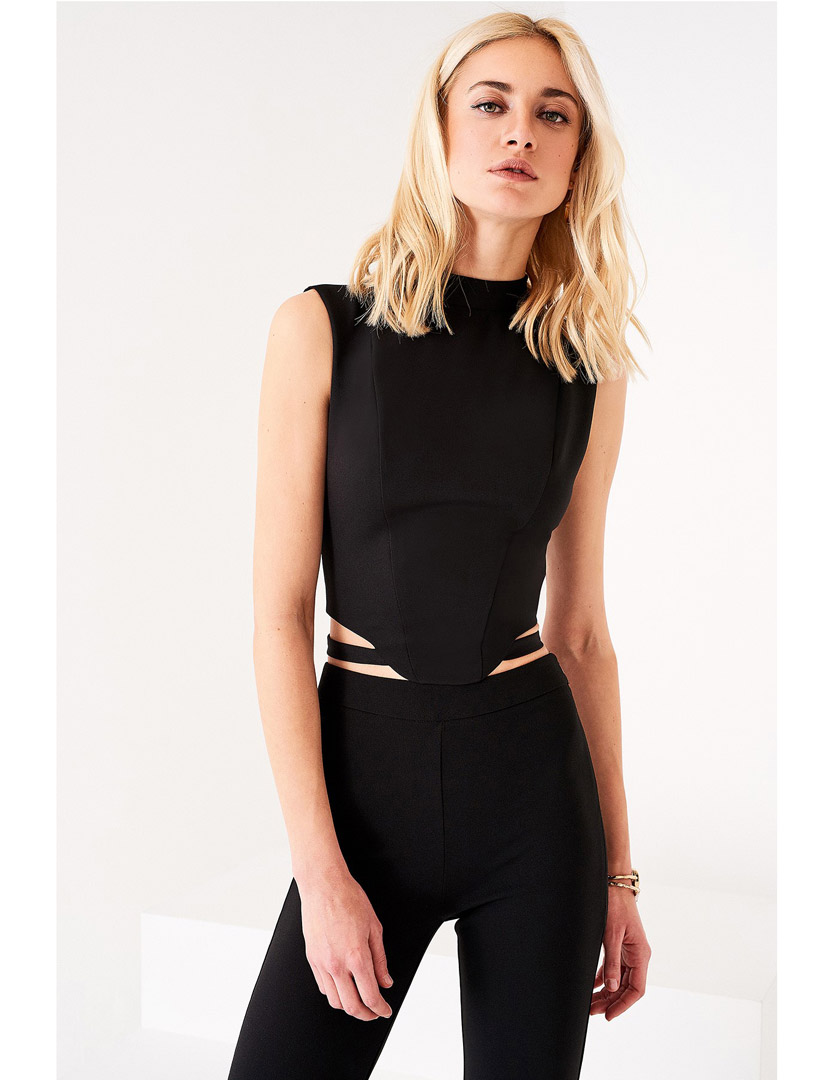 Top Manga Cava Preto