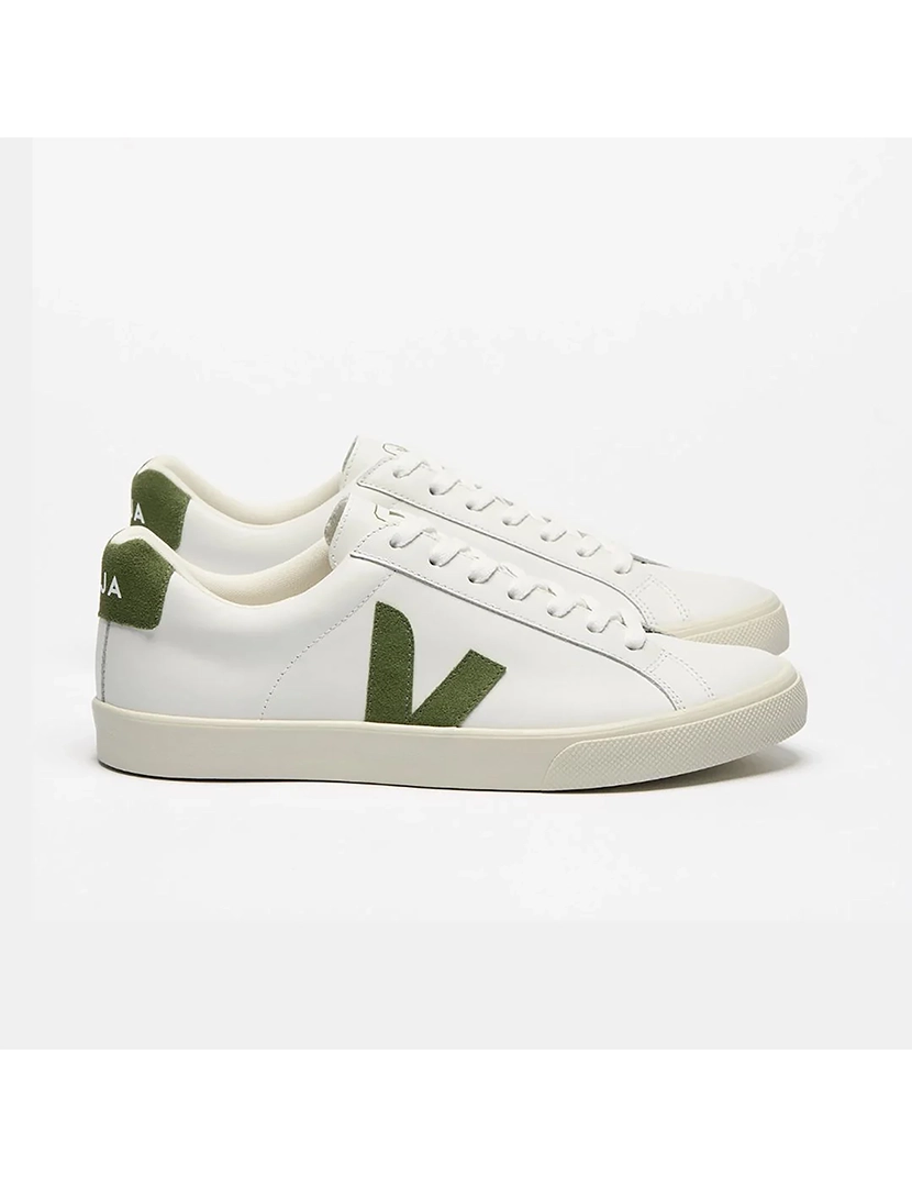 Ténis de Couro Esplar Branco-Verde