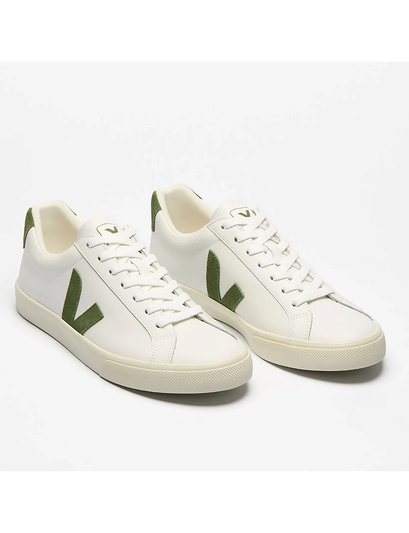 Ténis de Couro Esplar Branco-Verde