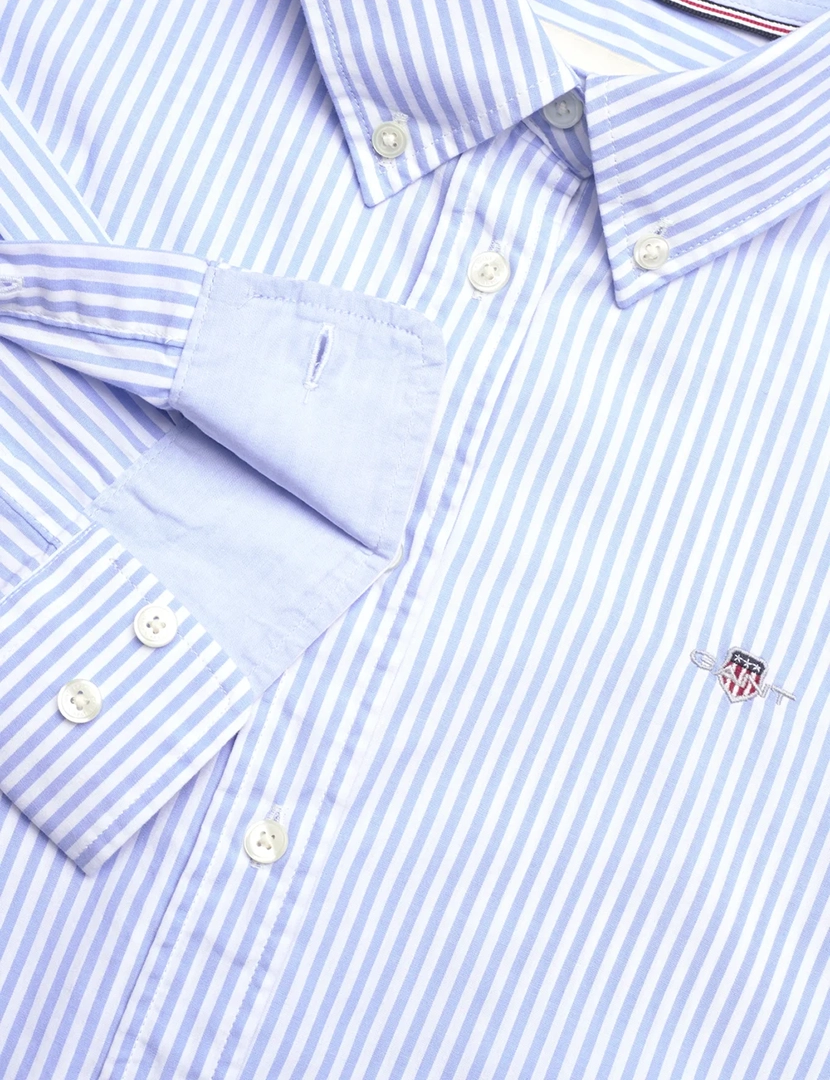 Camisa Senhora Regular Listrado Azul