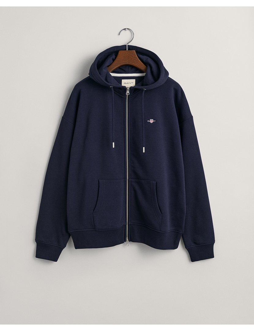 Sweatshirt Rel Shield zip Azul