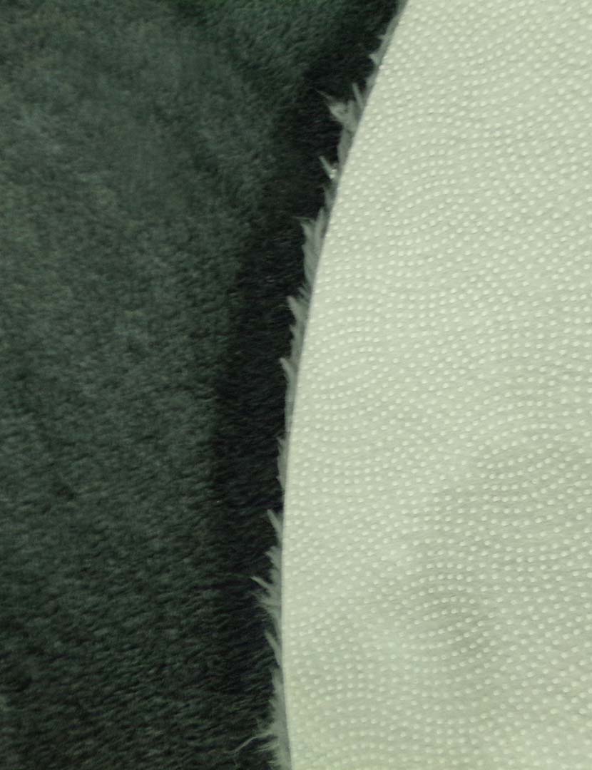 Tapete Oval Plush Cinzento Escuro