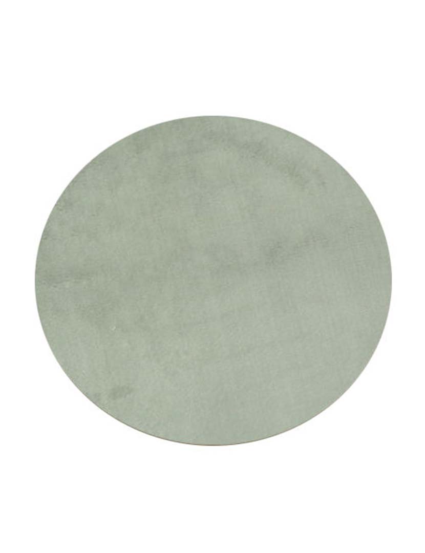 Tapete Oval Plush Cinzento Claro