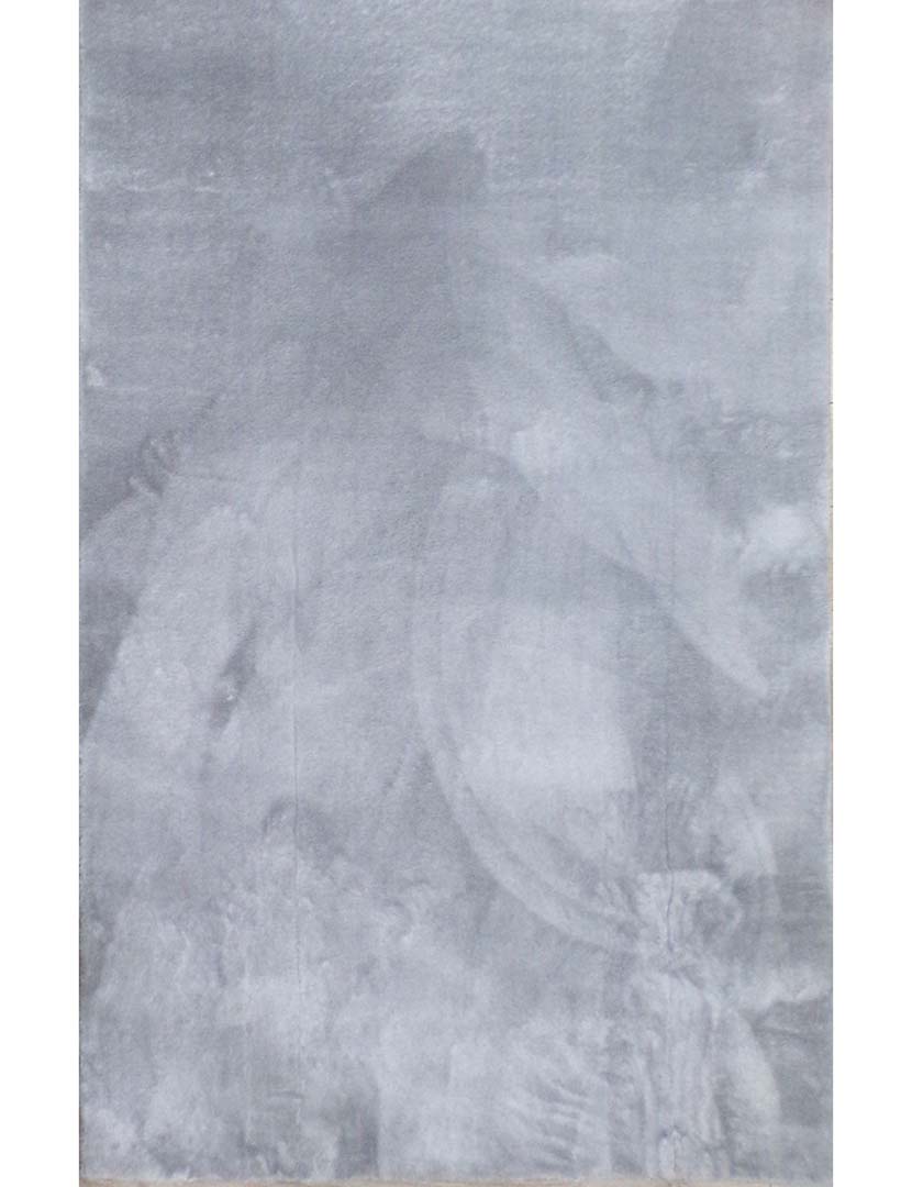 Tapete Soft Plush Cinzento Claro