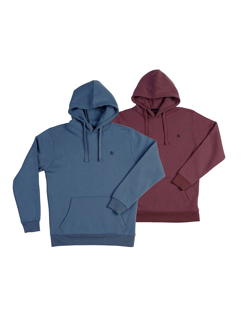 Pack 2 Sweatshirts Kangu Homem Vermelho e Azul