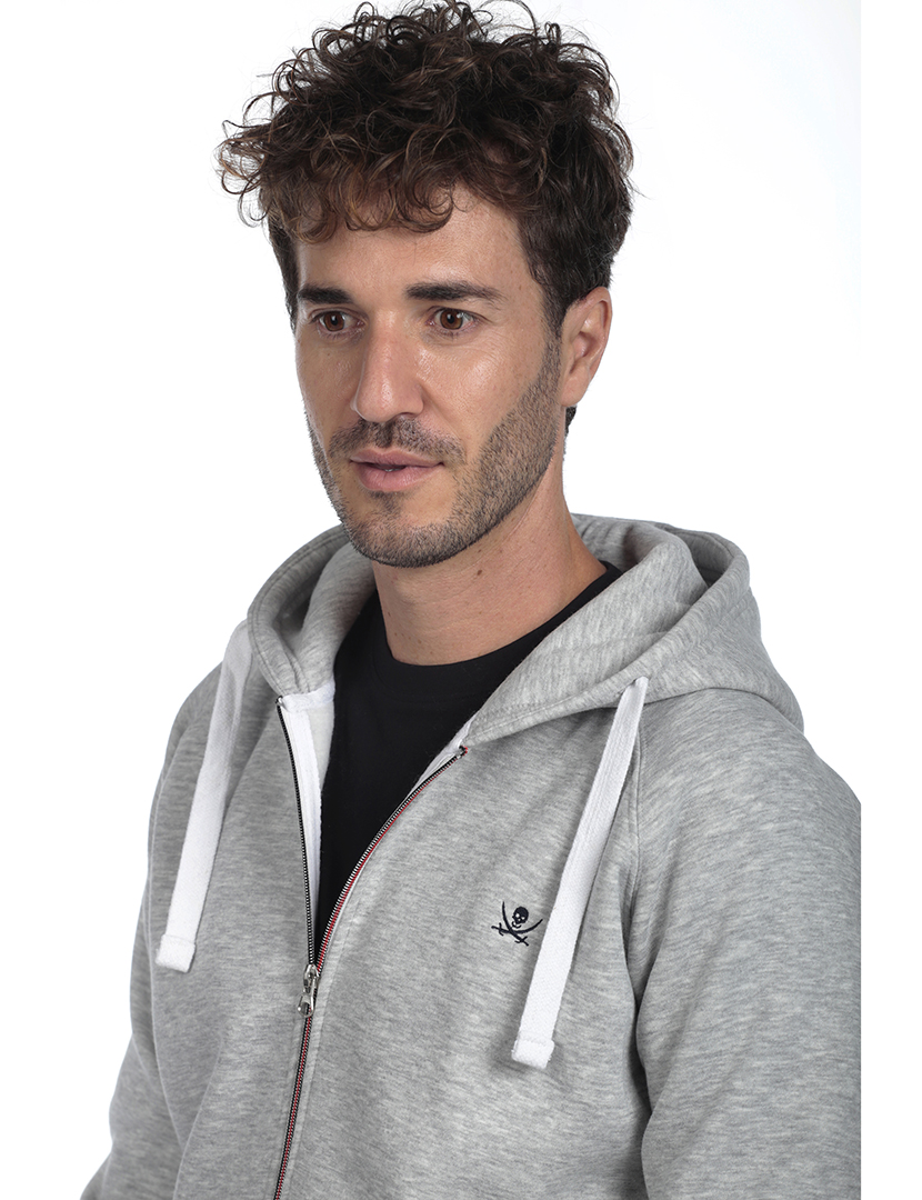 Pack 2 Sweatshirts com Fecho Homem Azul e Cinzento