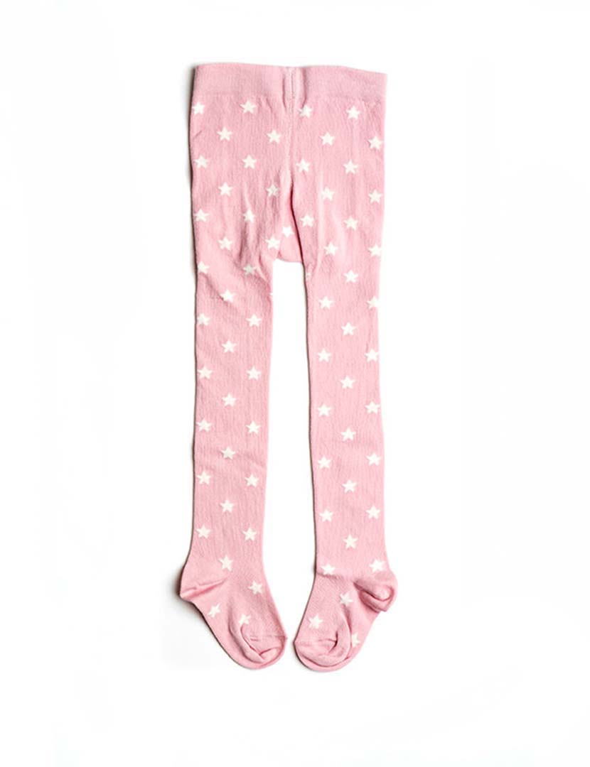 Collants Menina Estrelas Rosa