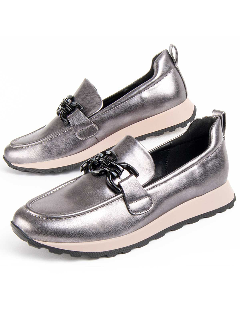 Sapatos de Cunha Senhora Cinzento