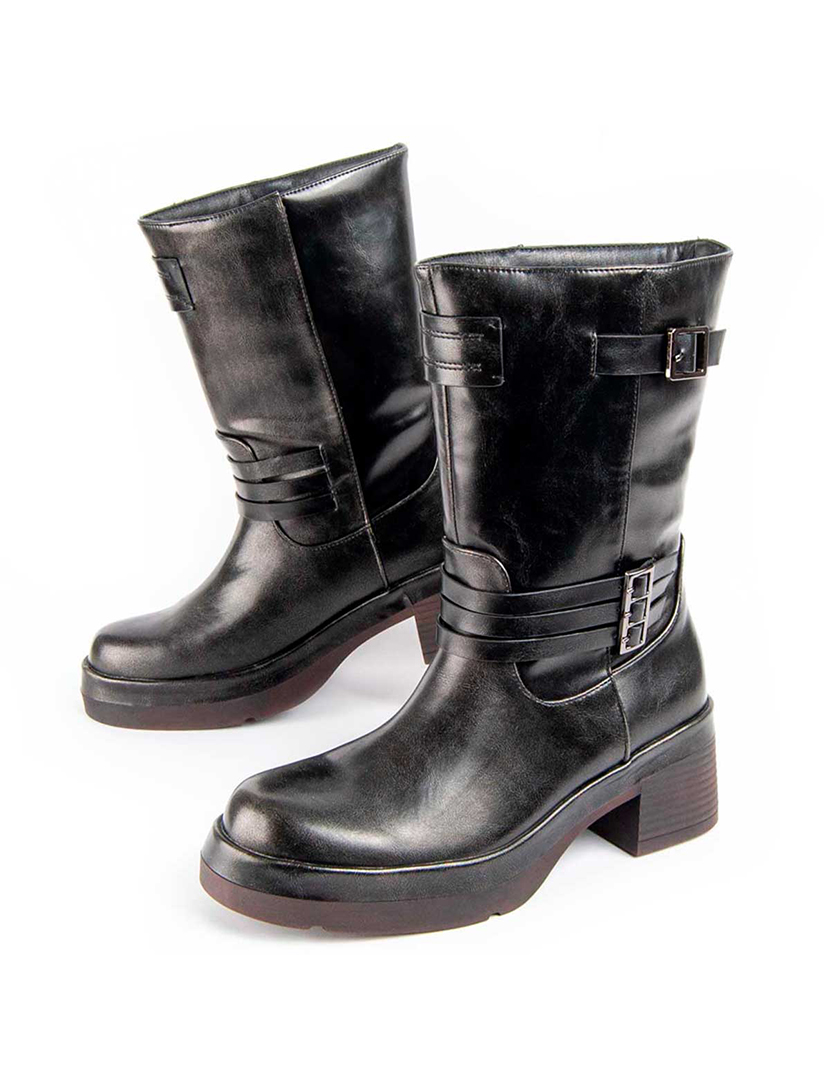 Botins com Salto Senhora Cinzento