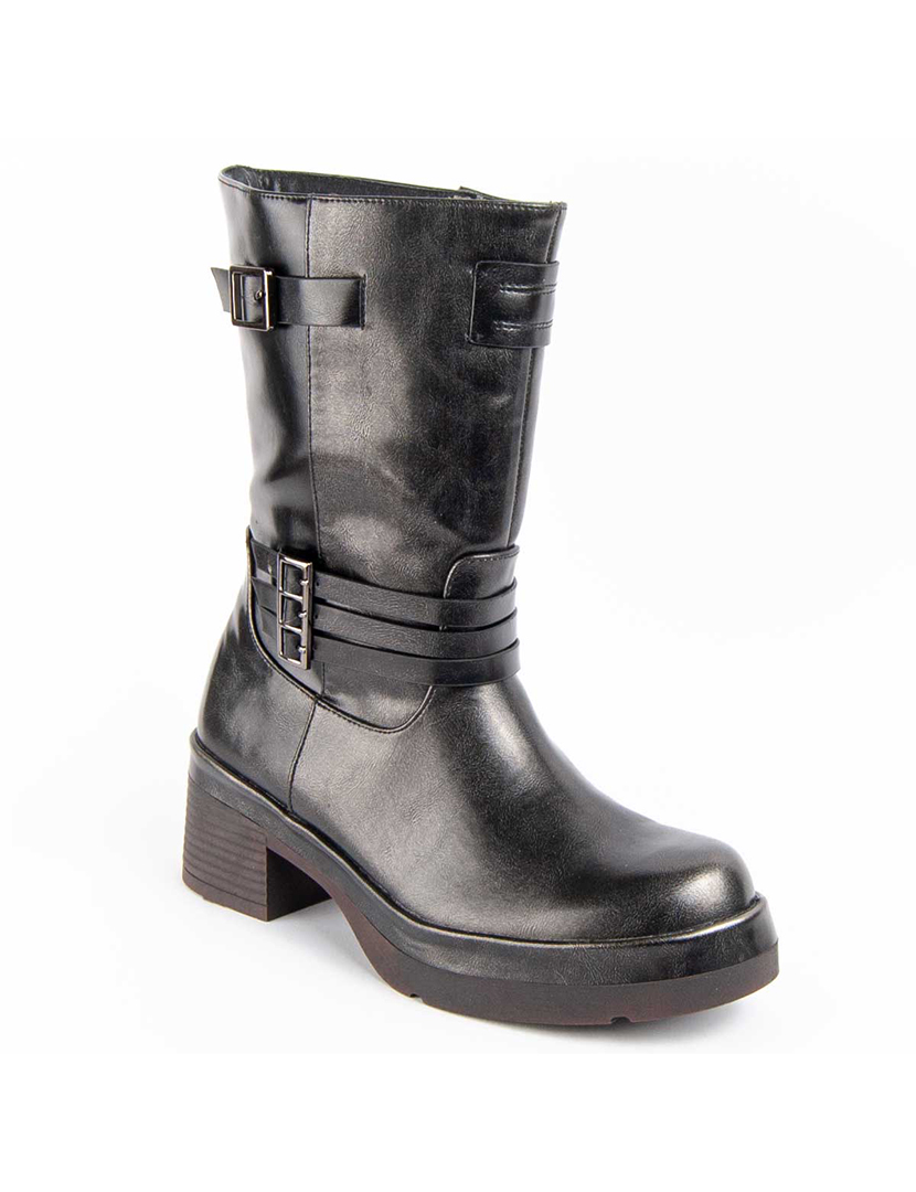 Botins com Salto Senhora Cinzento