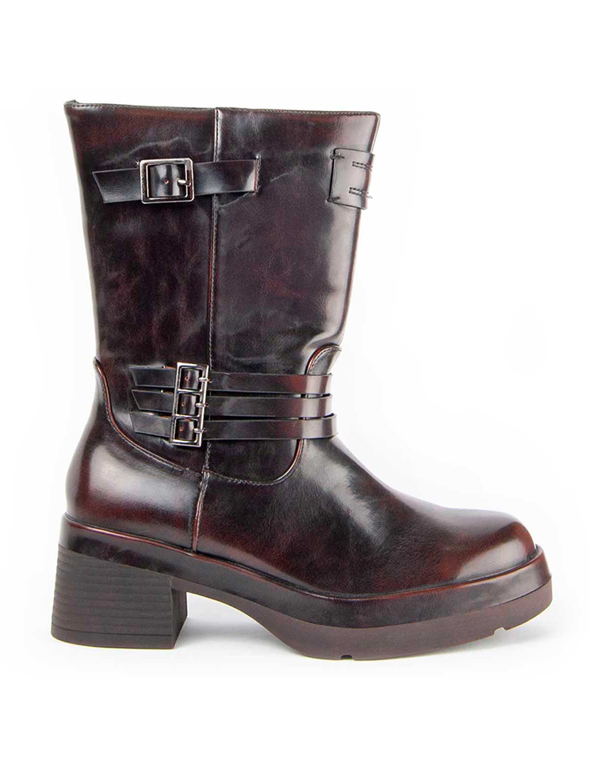 Botins com Salto Senhora Castanho