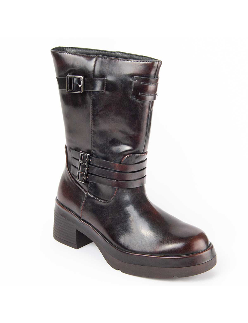 Botins com Salto Senhora Castanho