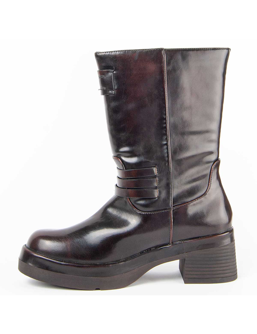 Botins com Salto Senhora Castanho