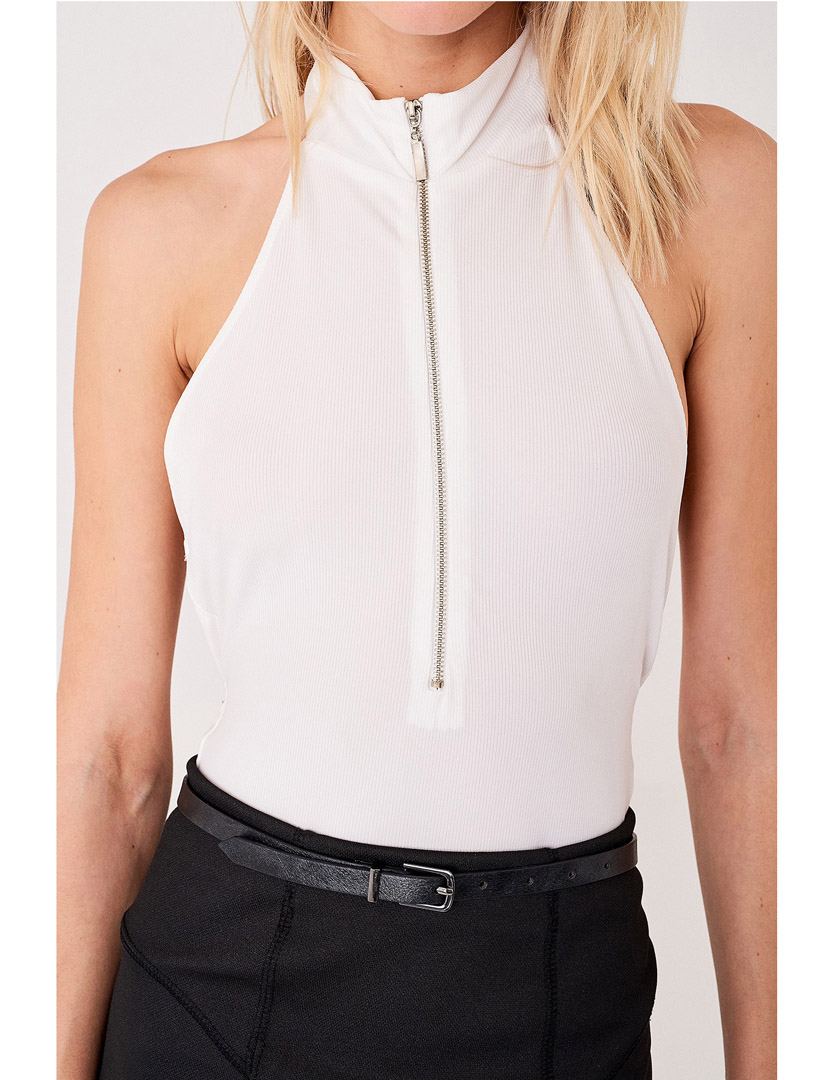 Body Senhora Cava com Fecho Branco