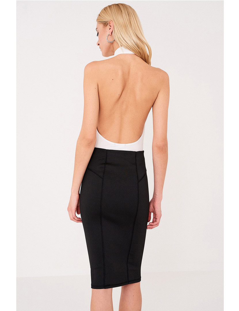 Body Senhora Cava com Fecho Branco