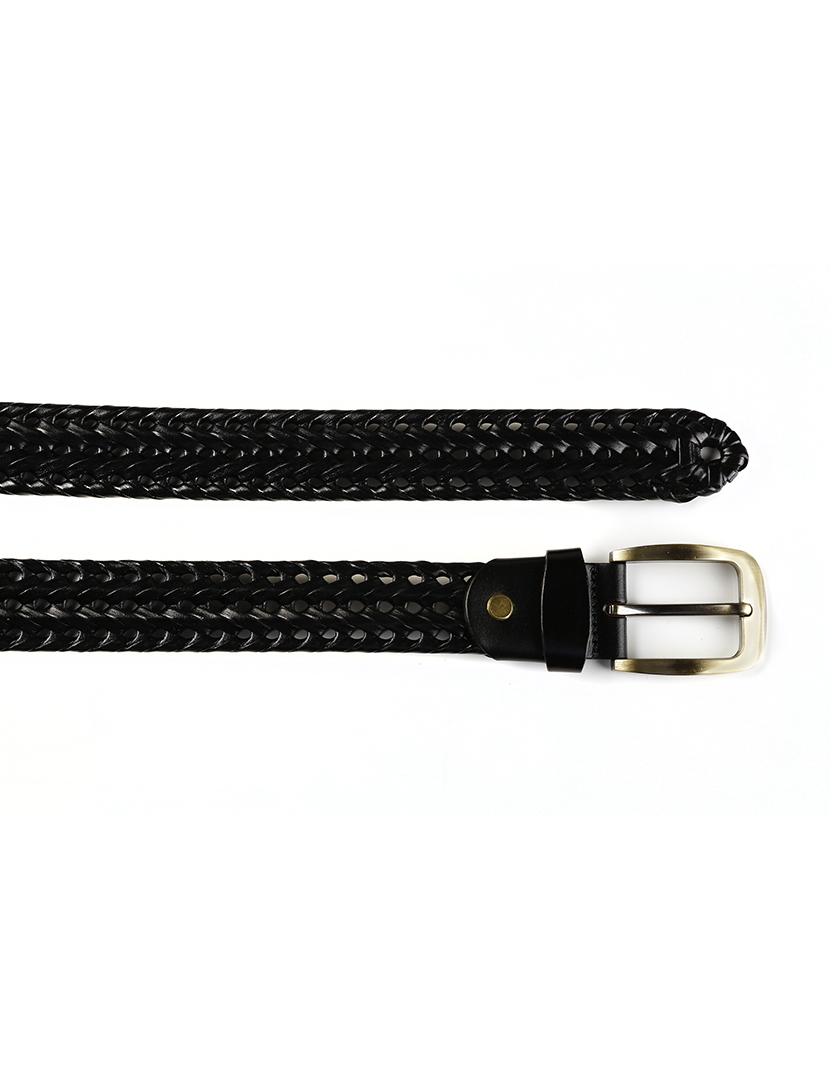 Cinto de Pele Homem Preto