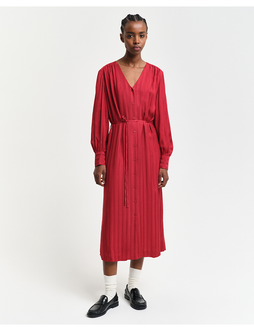 Vestido em cetim Vermelho